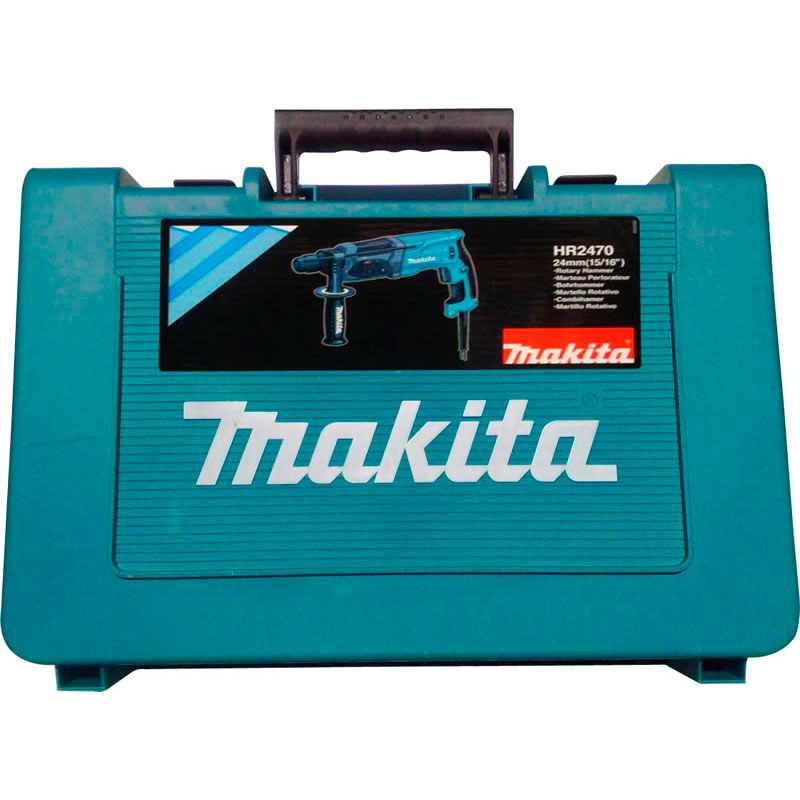 Makita HR2470 com maleta, punho lateral e limitador de profundidade