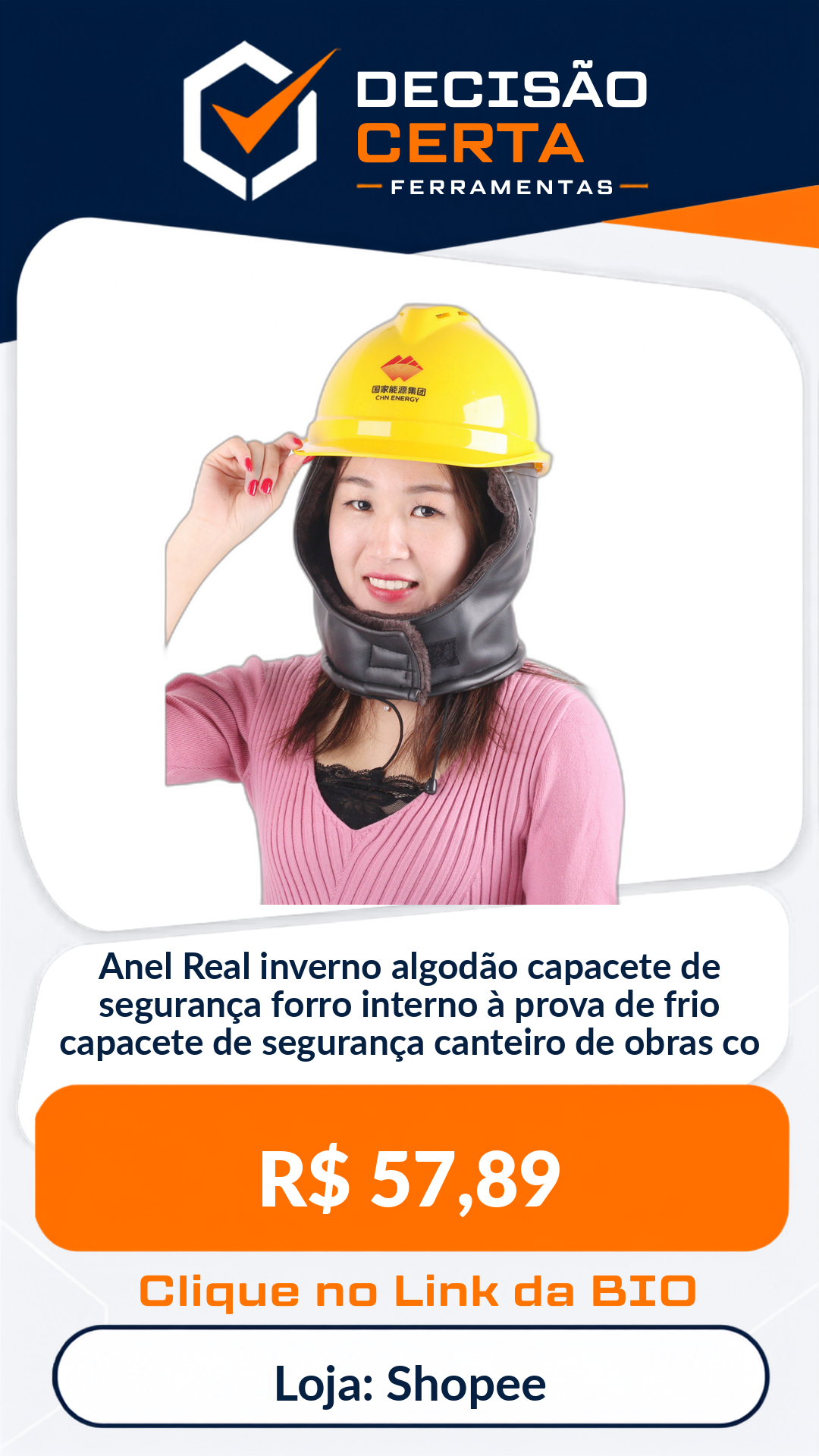 Anel Real inverno algodão capacete de segurança forro interno à prova de frio...