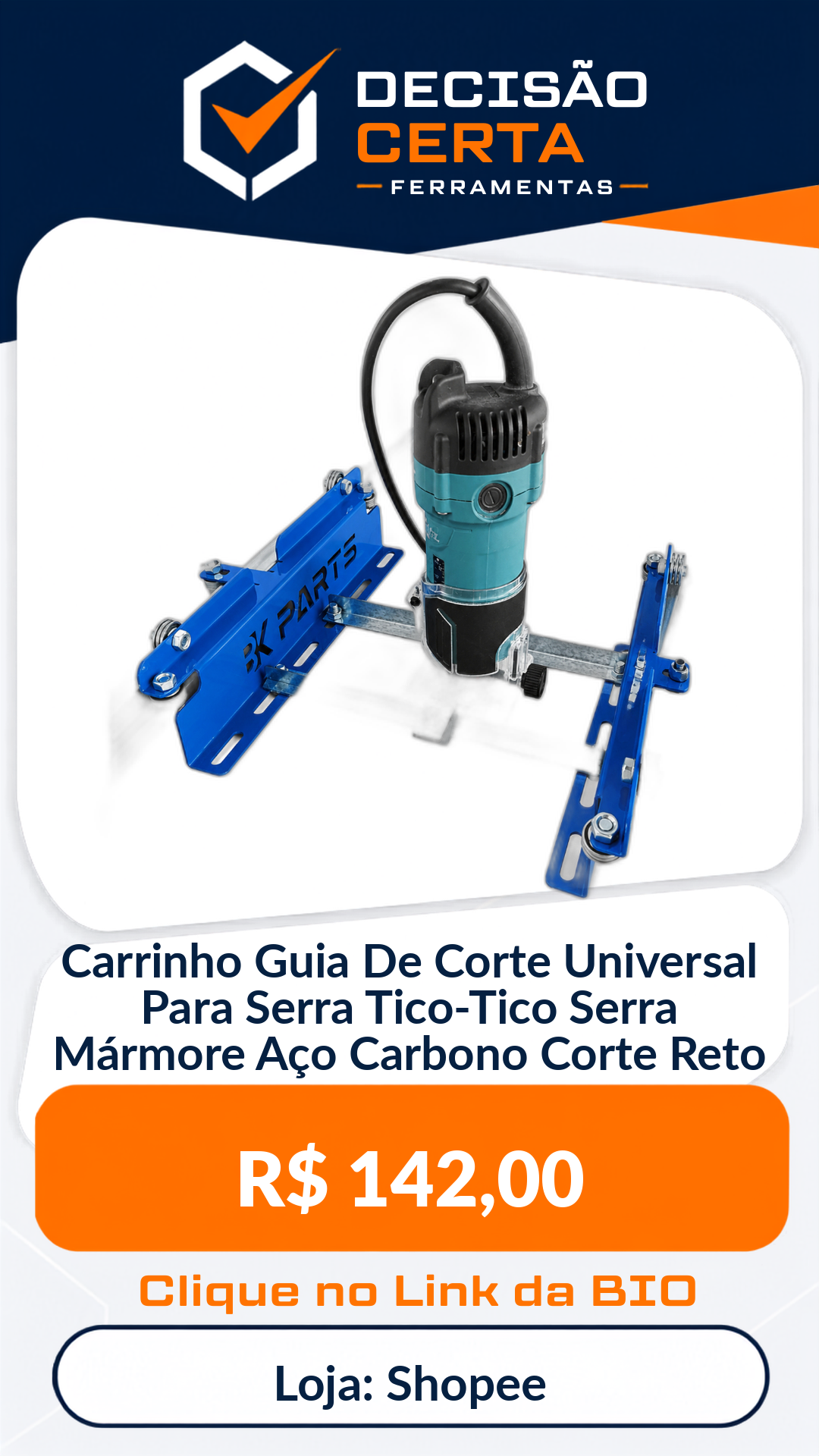 Carrinho Guia De Corte Universal Para Serra Tico-Tico Serra Mármore Aço Carbo...